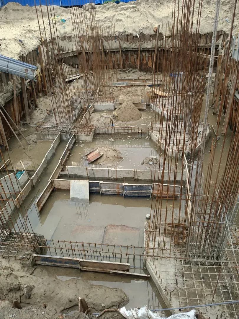 SUMP TANK BASE SLAB.