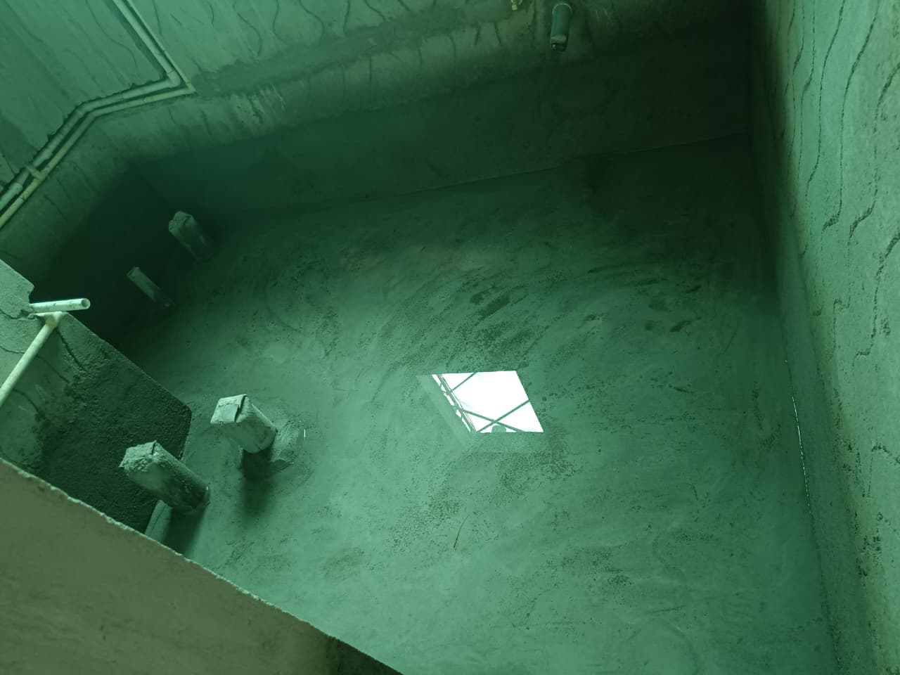 TOILET PROTECTION PLASTERING.