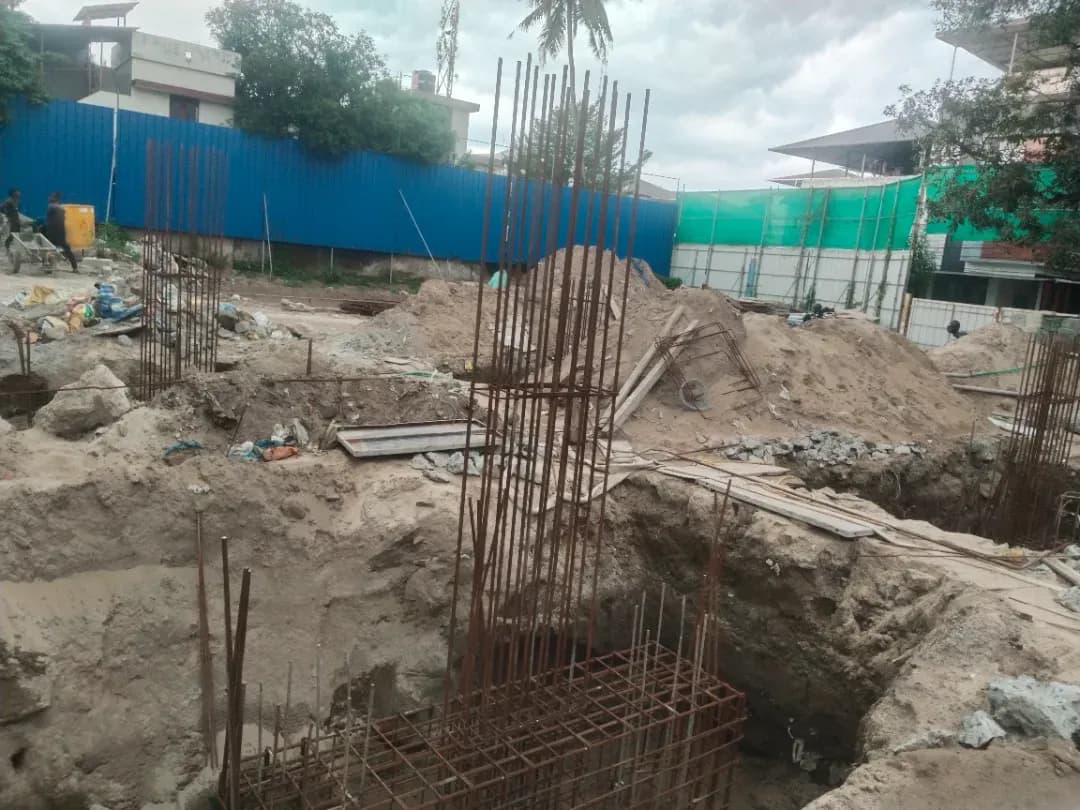 Ramp Pilecap steel work